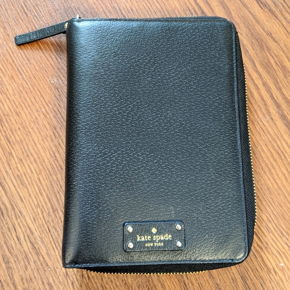 kate spade Other - Kate Spade planner black pebbled leather
